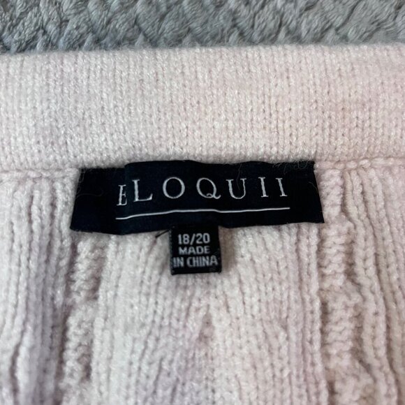 Eloquii Pink Cable Knit Textured Skirt Size 18/20 Womens Fashion Casual & Cozy - Picture 2 of 7